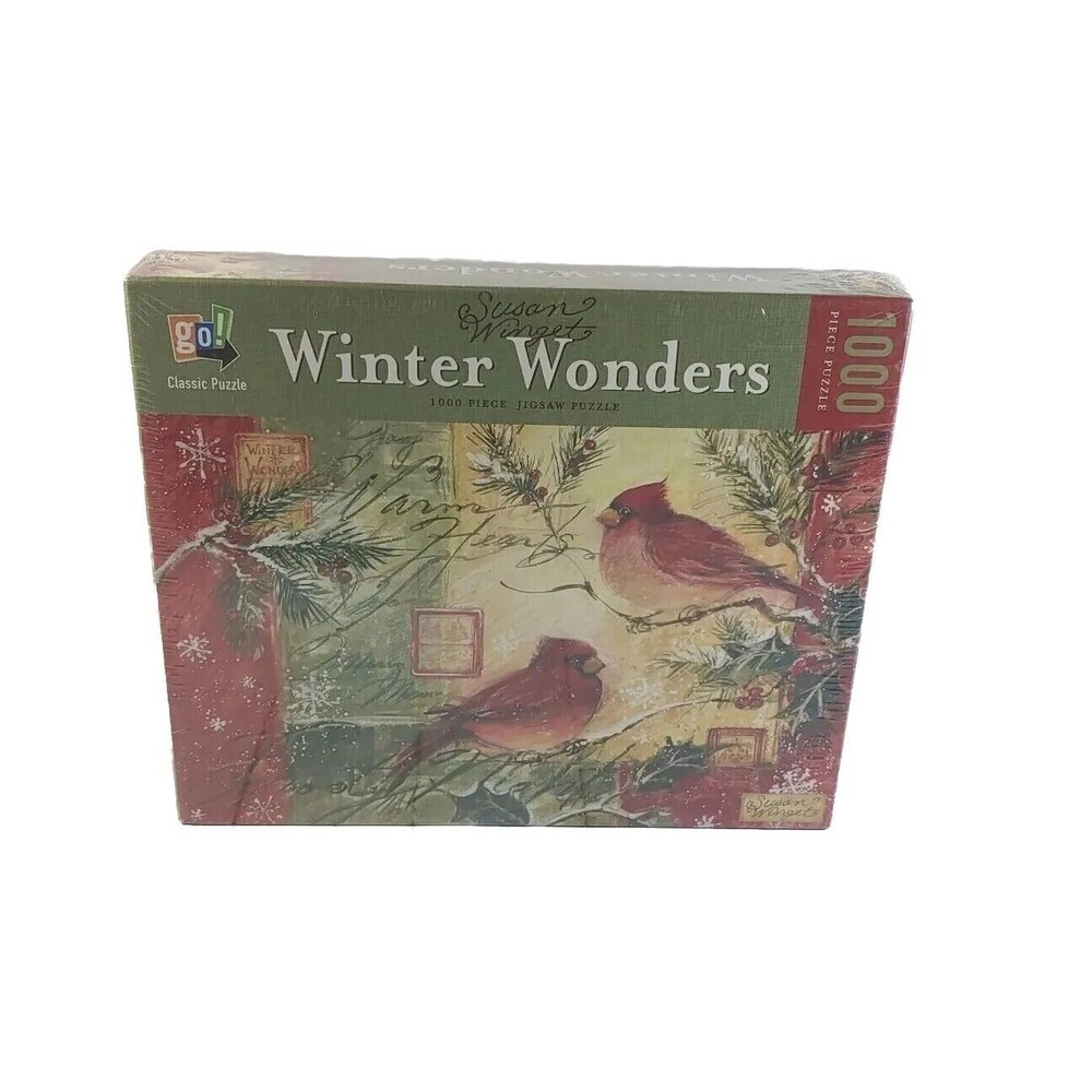 Susan Winget ''Winter Wonders'' 1000 Piece Jigsaw Puzzle by GO Games  29" x 19"